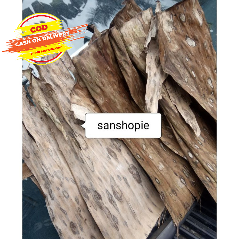 

Daun pisang batu kering 500 gram