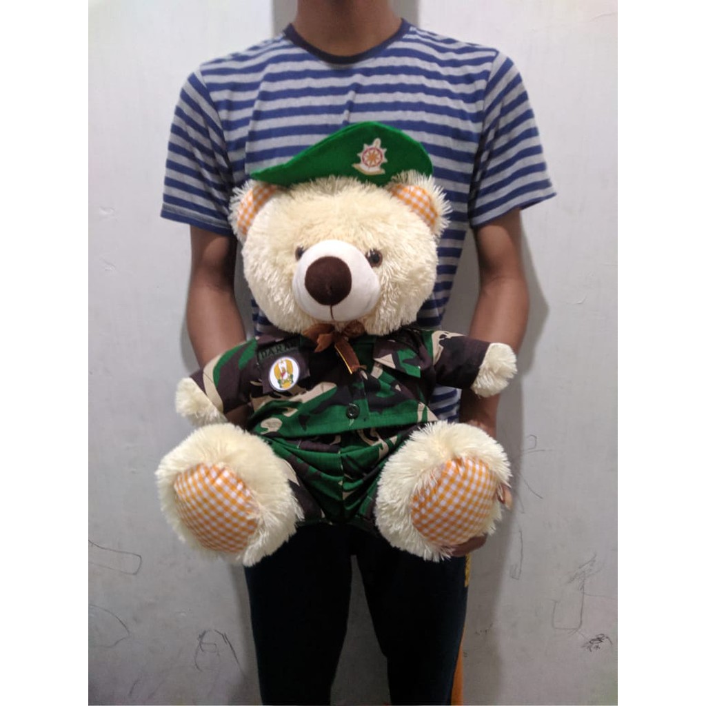 BONEKA PROFESI TNI | BERUANG BESAR | BONEKA TNI | HADIAH WISUDA | TNI AD | TNI AL | TNI AU | SIZE L