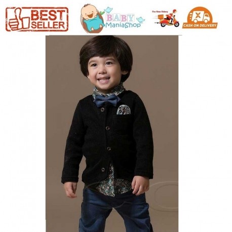 Setelan Anak B2W2 Tosca Batik with Jacket set Jeans 4in1