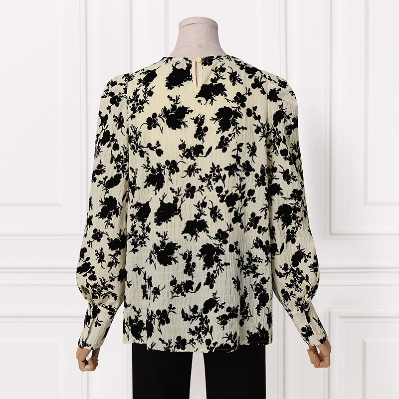 ZANZEA Women Blouse O Neck Full Sleeve Floral Printed Elegant Office OL Vintage Casual Shirt