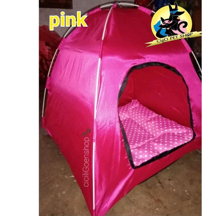 Tenda kitten Kucing anjing gratis Alas Copot Kasur pet tent portable praktis lipat