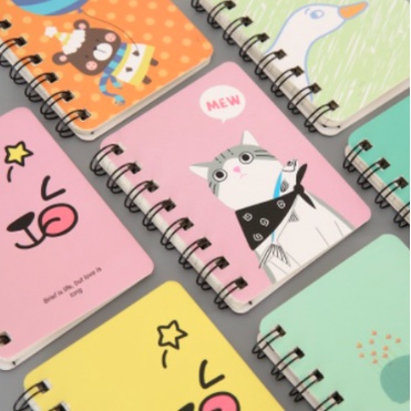 buku catatan ring buku diary mini motif lucu