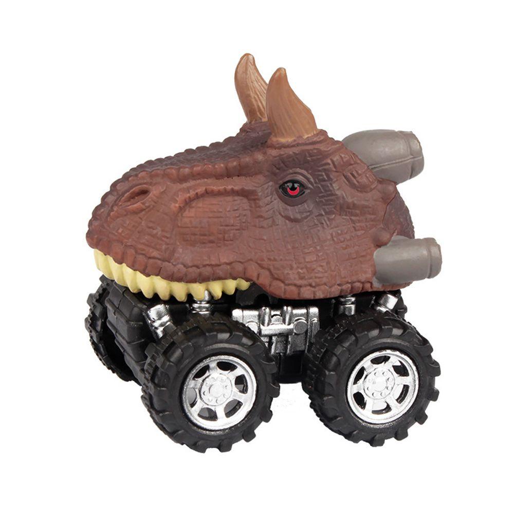 NEEDWAY Dinosaurus Model Lucu 1PC Dinosaurus Puzzle Game Model Mobil Dinosaurus Taman Dunia Mobil Mainan Mini