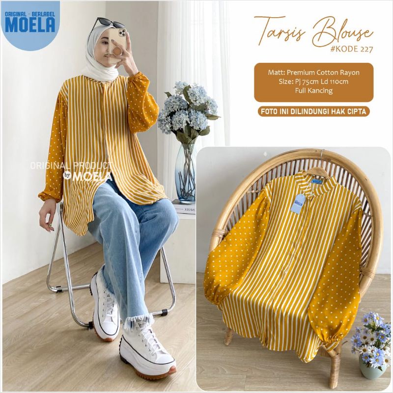 TARSIS BLOUSE LD 110cm // ATASAN WANITA ORIGINAL BERLABEL // BY MOELA-227