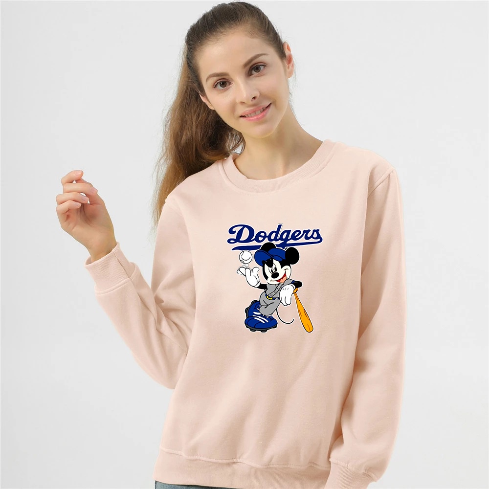 Sweater wanita Dodgers crewneck wanita size M-XXL
