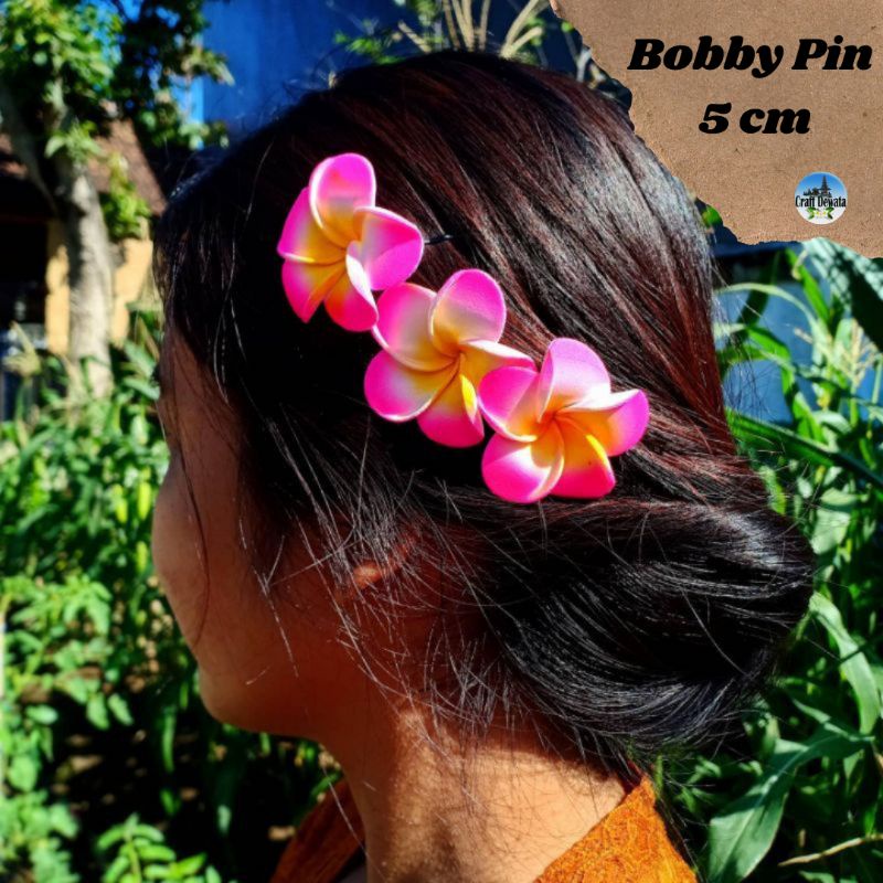 Bobby Pin Minimal Order 3 pcs / Jepit Lidi Kecil / Skrip Jepun / Bunga Kamboja / Jepit Kamboja Bali / Skrip Jepun / Jepit Kamboja Kecil / Oleh Oleh Jepit Bali / Craft Dewata