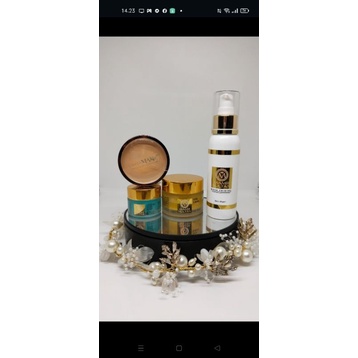 Mami sultan spa emasbusa kristal,kilat mas dan bedak kondangan original BPOM free spon stick bisa CO