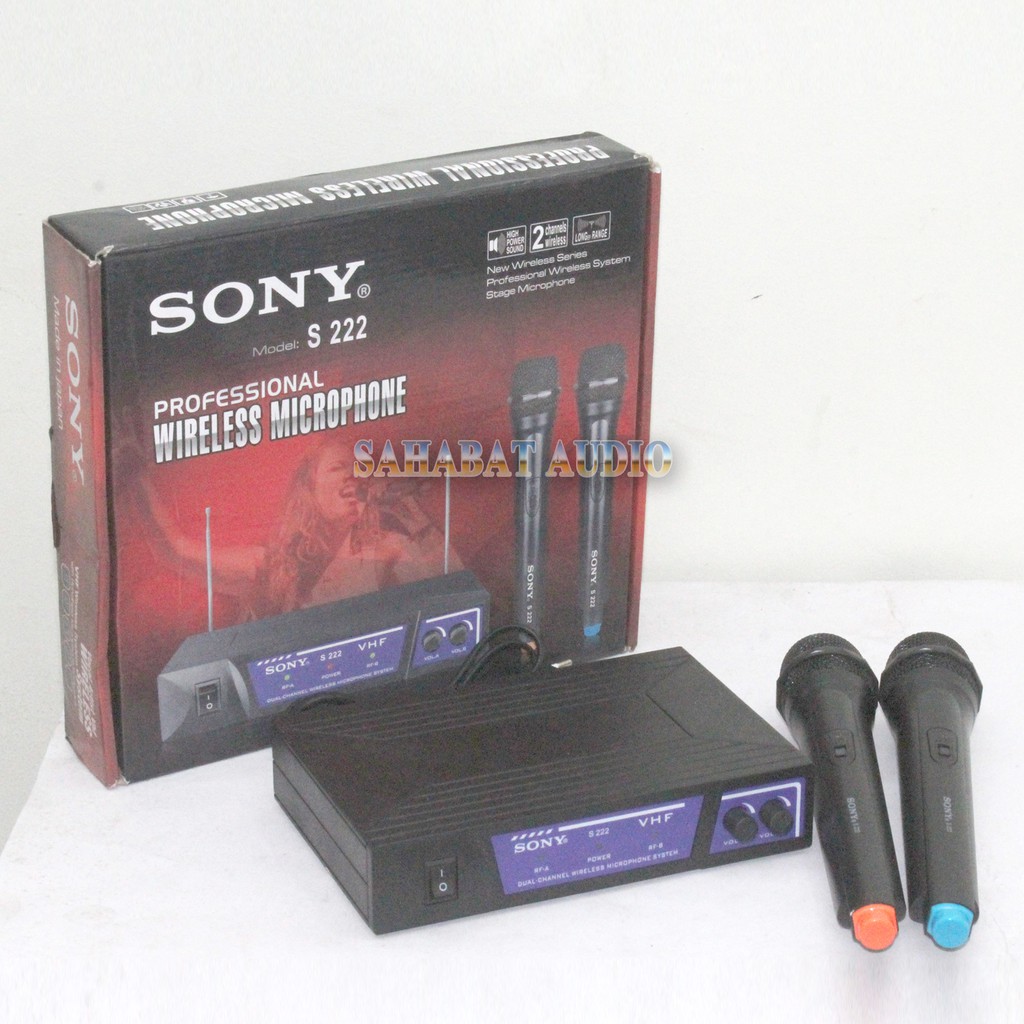 Mic Wireless SONY S 222 / Microphone Wireless S222 / Mic S-222 / Mic Murah S - 222 / Mic Sony S222