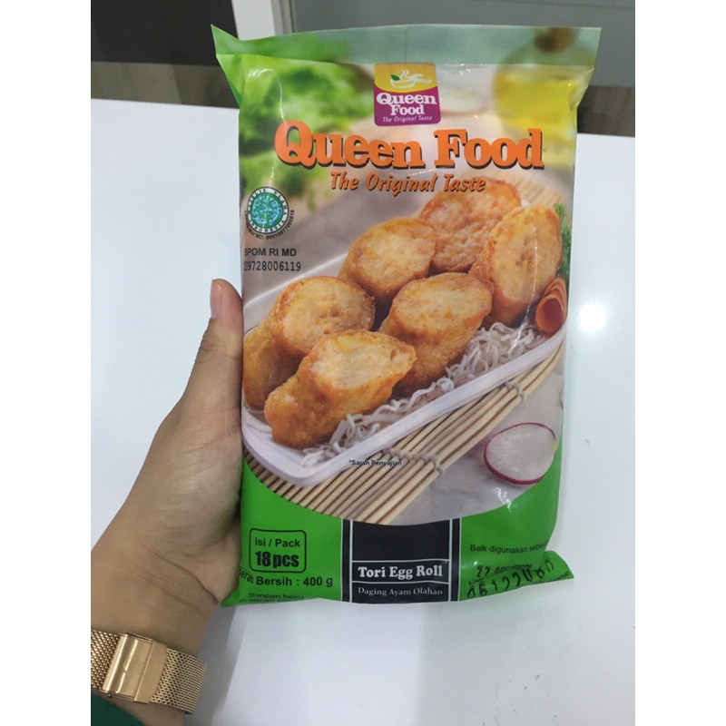 

Queen Food Tori Egg Roll Isi 18 Pcs