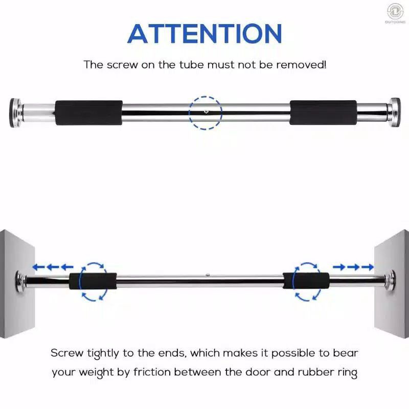 Alat Olahraga PULL UP BAR DOOR CHINNING GYMBAR Alat Fitnes - Gym Otot Lengan