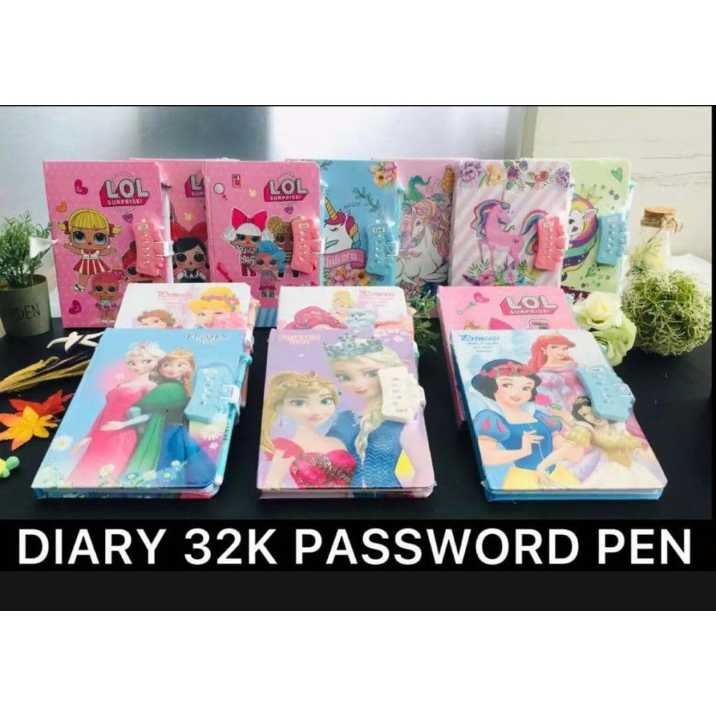 Buku Agenda Diary dengan Kunci Password / Hard Cover Diary with Lock Code FREE PULPEN