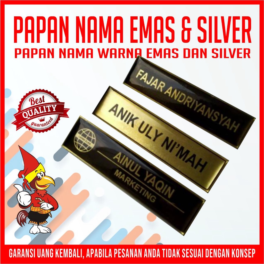 

Papan Nama Emas dan Silver