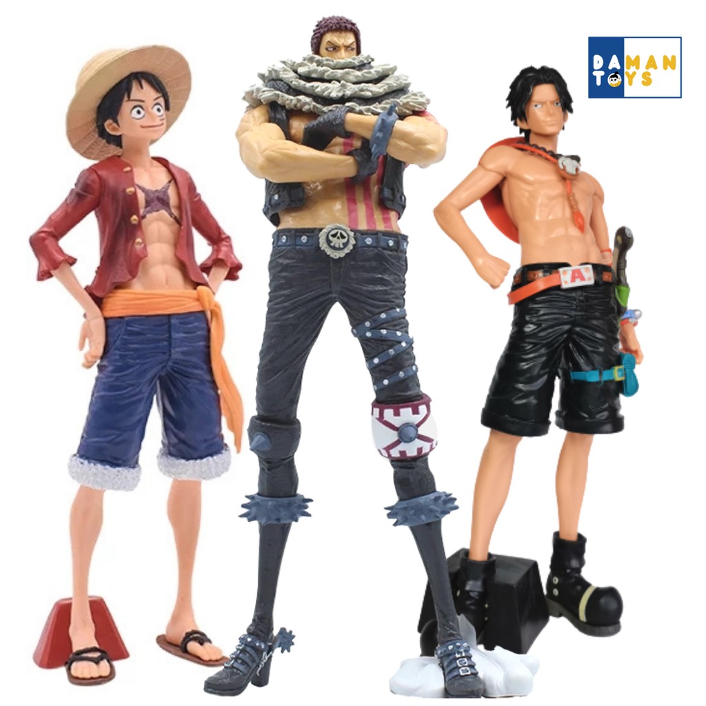 Action Figure Anime One Piece Monkey D. Luffy Dua Muka