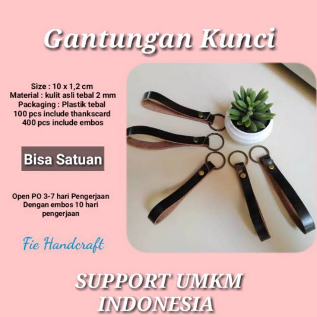 

Gantungan kunci kulit asli lanyard murah mantab
