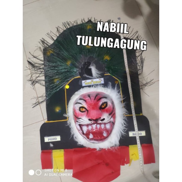 topeng reog Ponorogo dadak merak spon