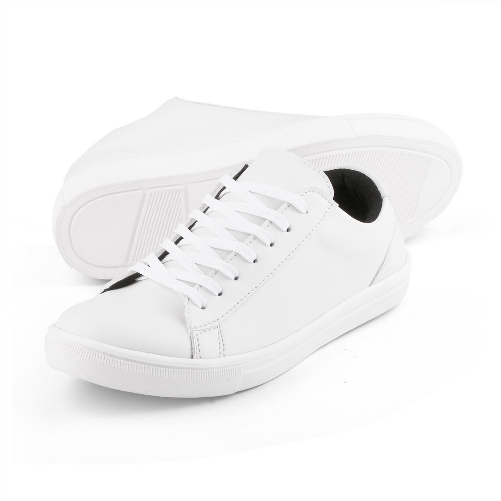 FLAZHBACK FULL WHITE - Sepatu Putih Pria White Series Sepatu Sneakers Putih Pria Sepatu Sneakers Pria Casual Original - Snekers Pria Premium