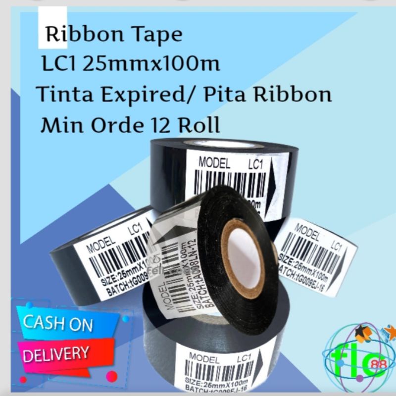

Ribbon Tape LC1 25mm x100m min Order 12 roll