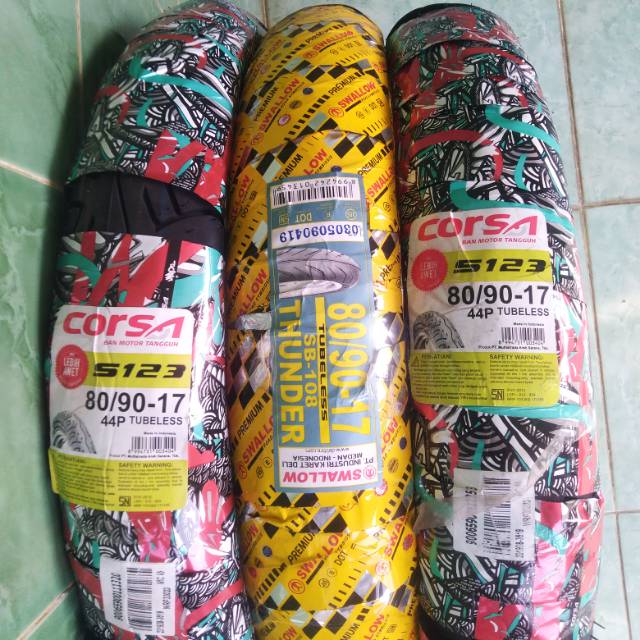 Ban Luar Tubeless Corsa 80/90-17