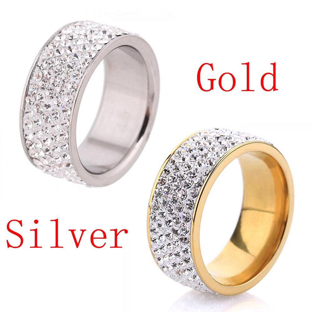 Suyo Cincin Bahan Stainless Steel Untuk Pria / Wanita