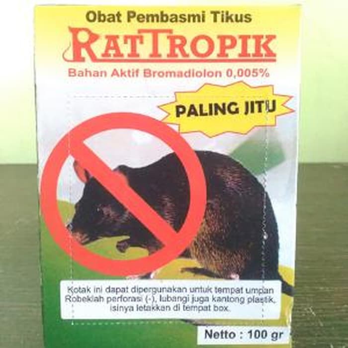 Racun Tikus Rattropik Ampuh Tanpa Umpan 100 gr / Racun Tikus Ajaib Ampuh Membasmi Tikus