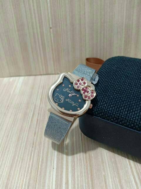 Jam Tangan Anak_Anak Hello Kitty Terbaru Strap Pasir HK-002