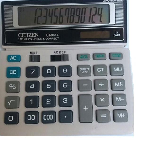 

New KALKULATOR CITIZEN CT 8614 - CALCULATOR CT 8614 14 DIGIT 시