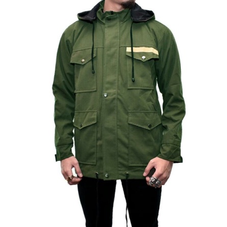 [COD] GRATIS ONGKIR  Jaket Parka Pria Motif List Premium - Jaket Gunung - Jaket Motor - Termurah