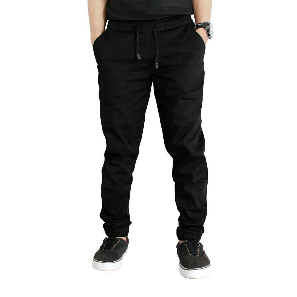 Jogger Hitam Pria Premium 3Pachino