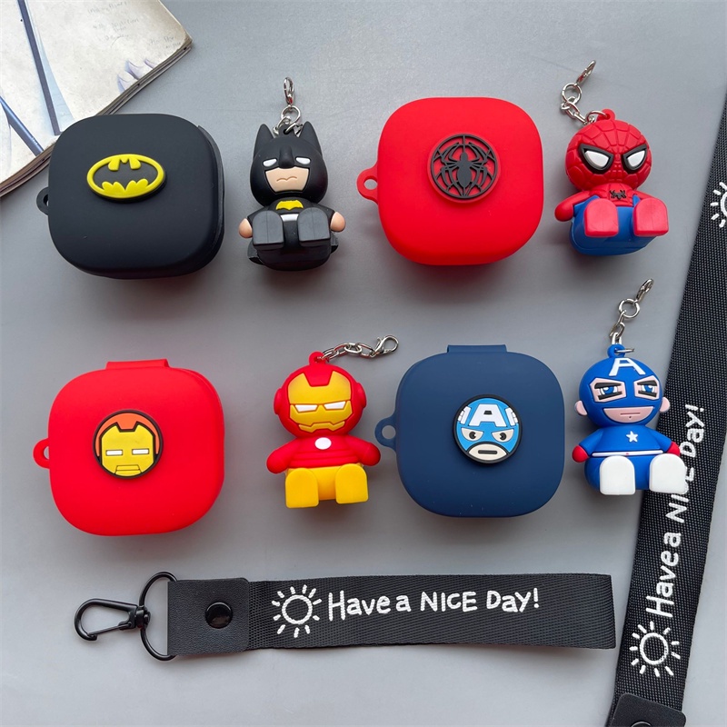 Qcy T13 Soft Case Pelindung Headset Desain Boneka Marvel Batman Spiderman