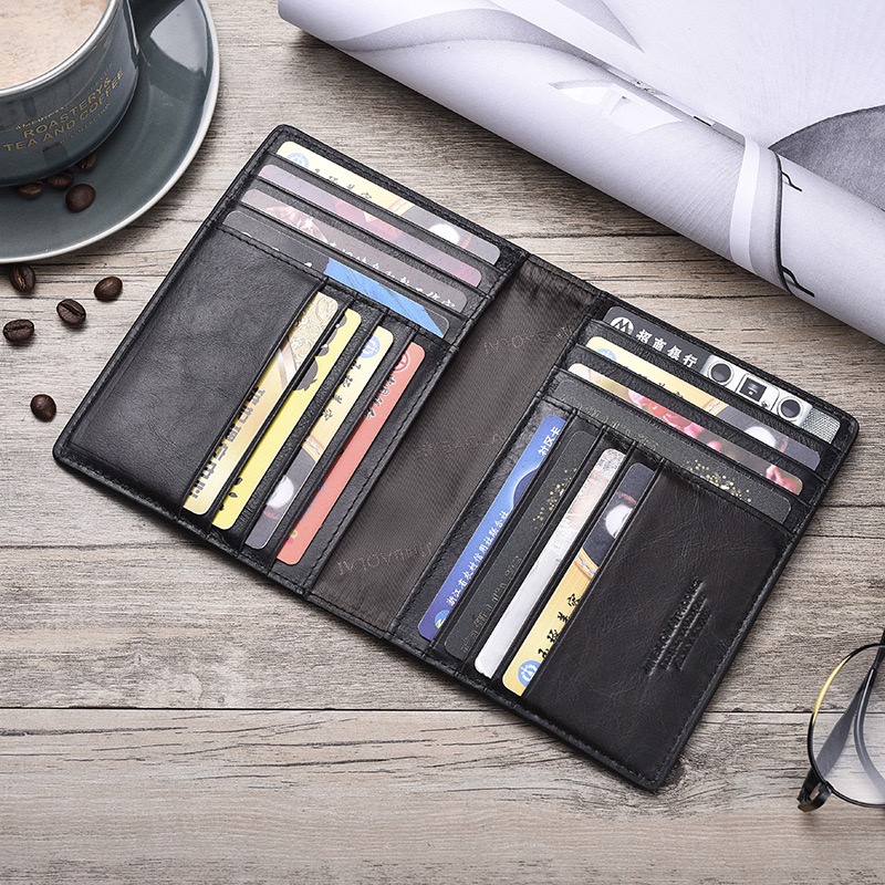 ORIGINAL JINBAOLA 906 DOMPET PASPOR STNK KARTU KULIT ASLI