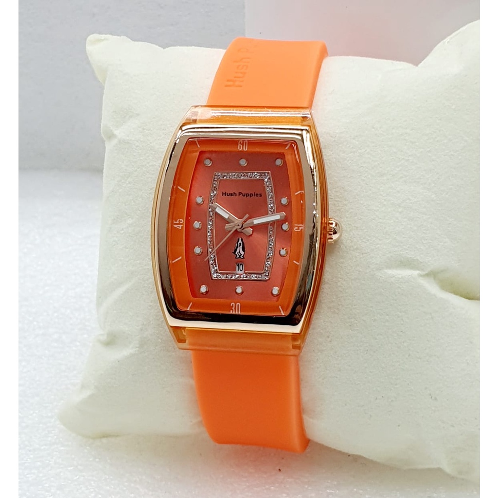 (BEST SELLER) JAM TANGAN WANITA HUSH PUPPIES TANGGAL AKTIF FREE BOX