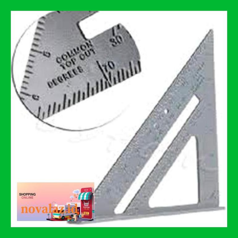 

Novnsa0S Speed Square 7" Alloy / Penggaris Segitiga Aluminium Lnov0Ast