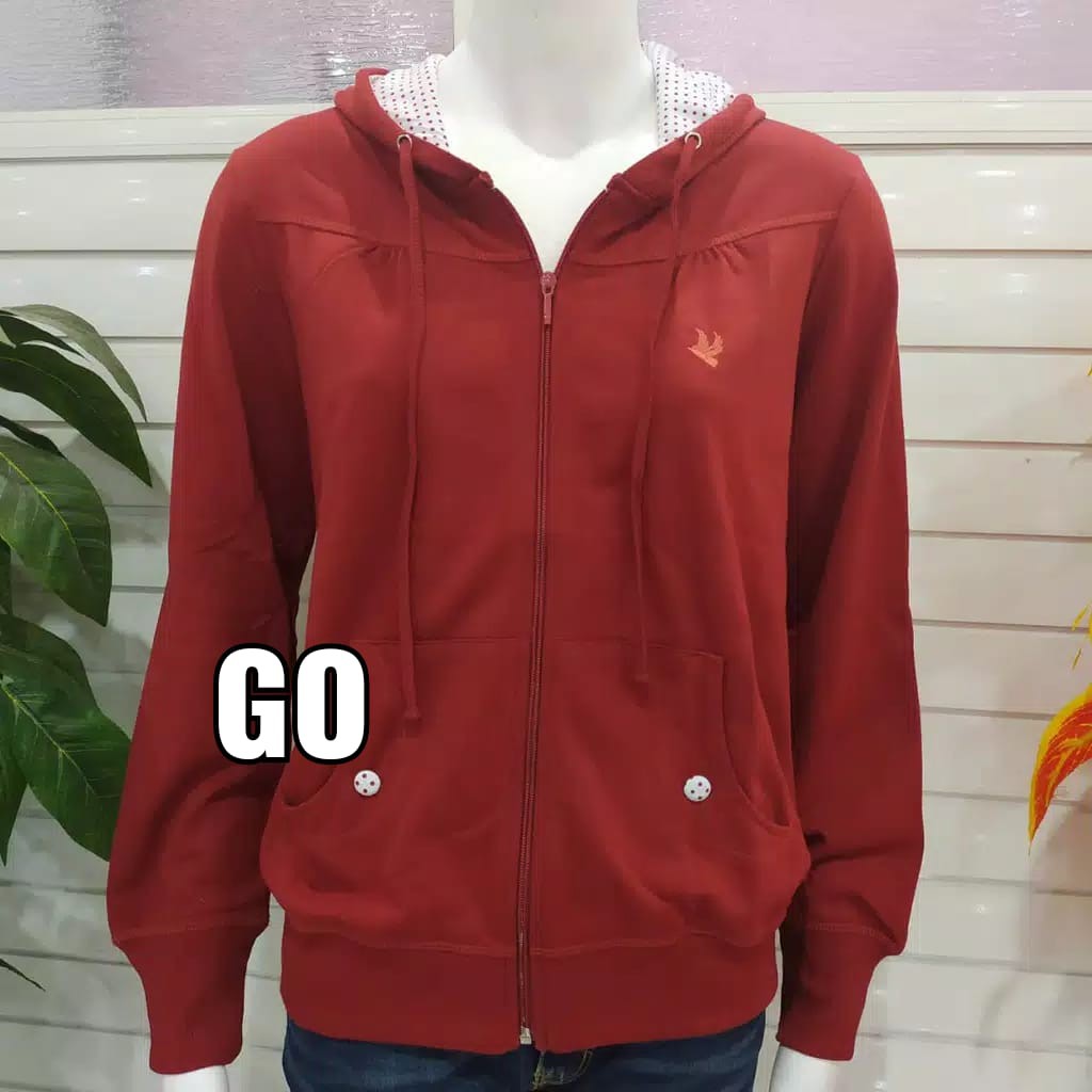 bego CARDINAL JAKET WANITA Sweater Cewek Polos Jaket Cardinal Original