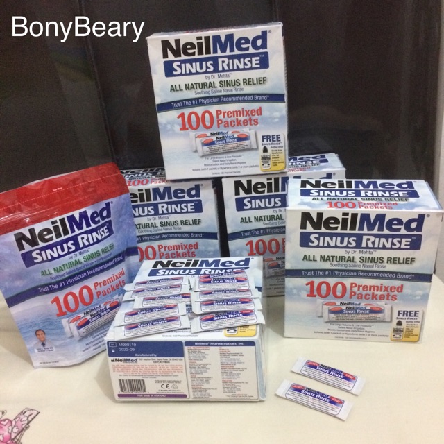 NEILMED SINUS RINSE Premixed Sachets. ORIGINAL USA.