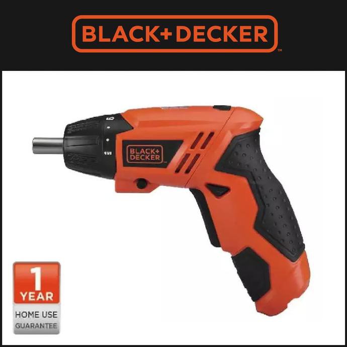 Black+Decker Obeng Elektrik Screwdriver Cordless 4.8V (KC4815-B1)