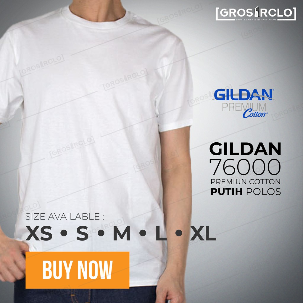  GROSIR  Kaos  Polos  GILDAN  PREMIUM 76000 Original Import 