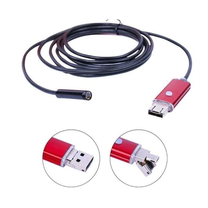 New USB Kamera Inspeksi Endoskop / Camera Endoscope 2 Meter 2M