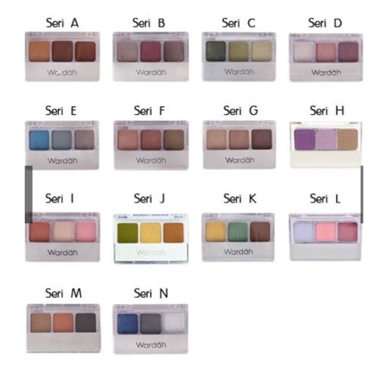 Wardah Eyeshadow Series | Classic Nude Colors Eye Shadow | Passionate | A - M Series 3.3g