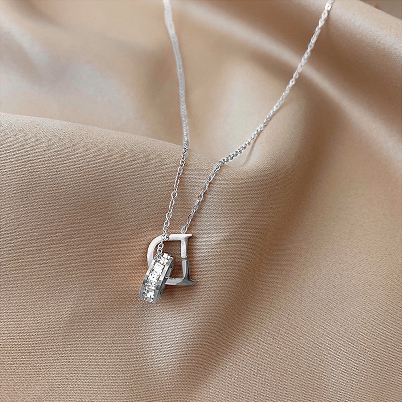 Kalung Titanium Wanita Anti Pudar Model D - ercassia