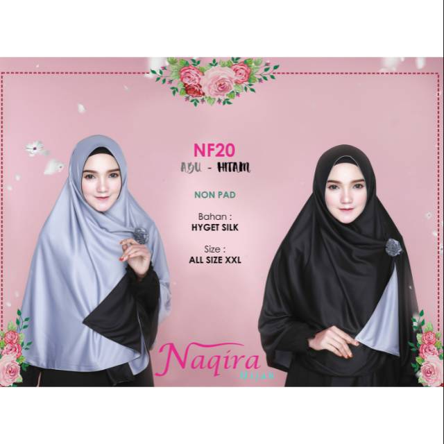 Naqira Hijab NF20 (Abu-Hitam)