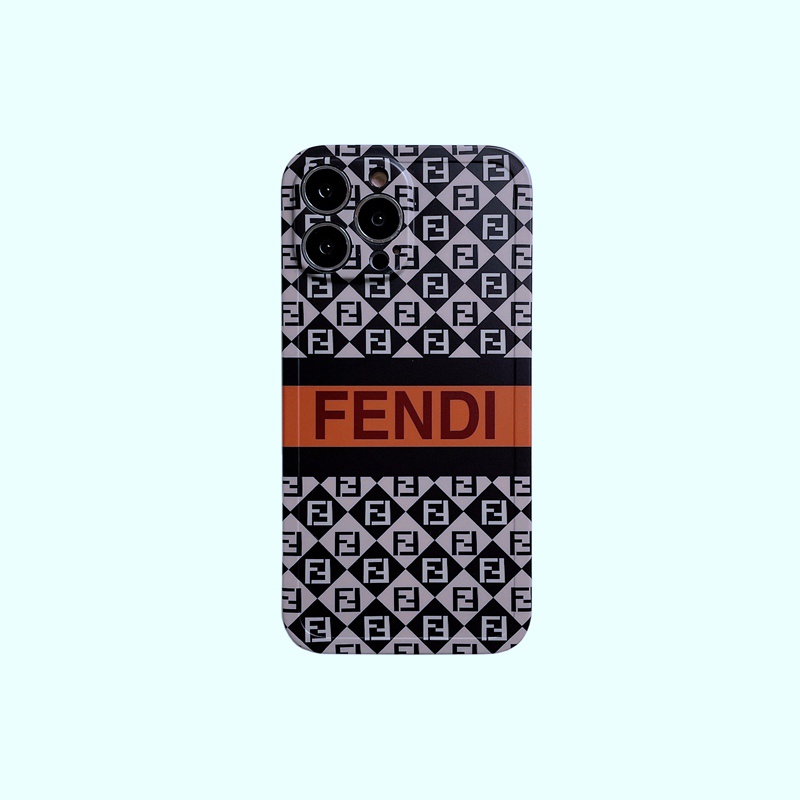 Casing Silikon Motif Logo FENDI Untuk IPhone 7 8 Plus XR XS Max SE 11 Pro Max 12 13 Pro Max