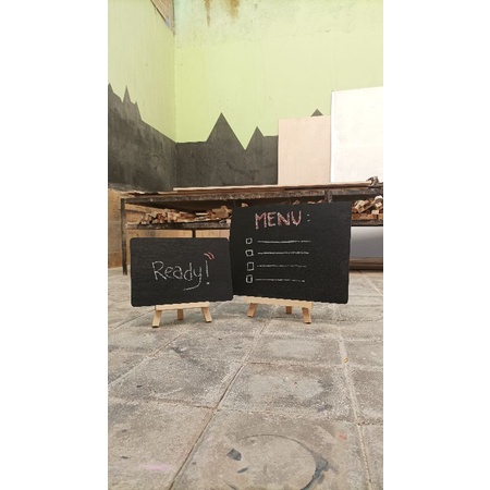 

Chalkboard Frameless + stand [ Papan Tulis Kapur ]