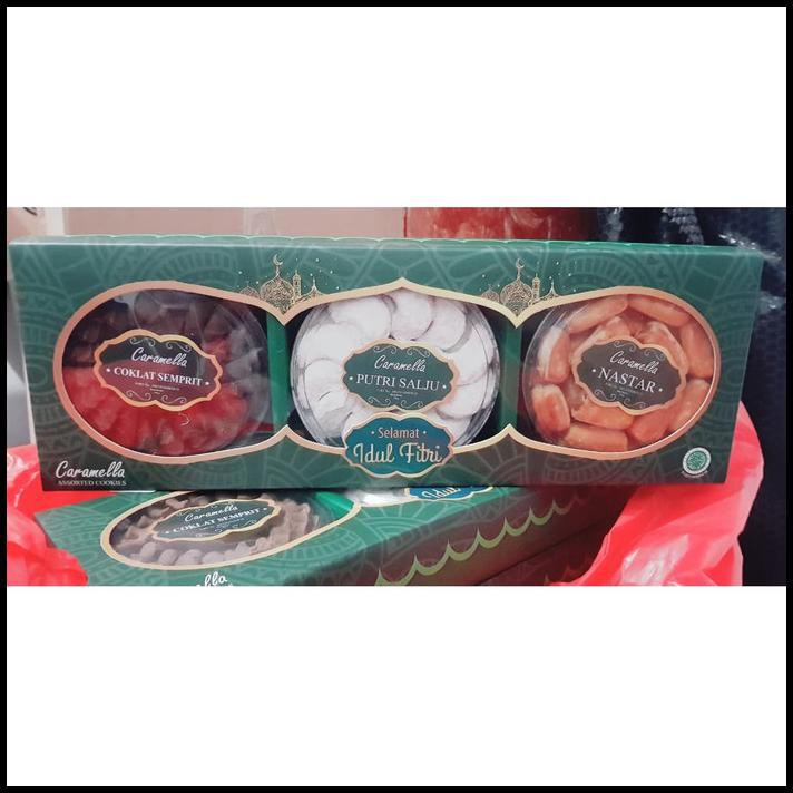 

Parcel Kue Lebaran/Idul Fitri Hampers 3 Toples| Caramella - Free Kartu
