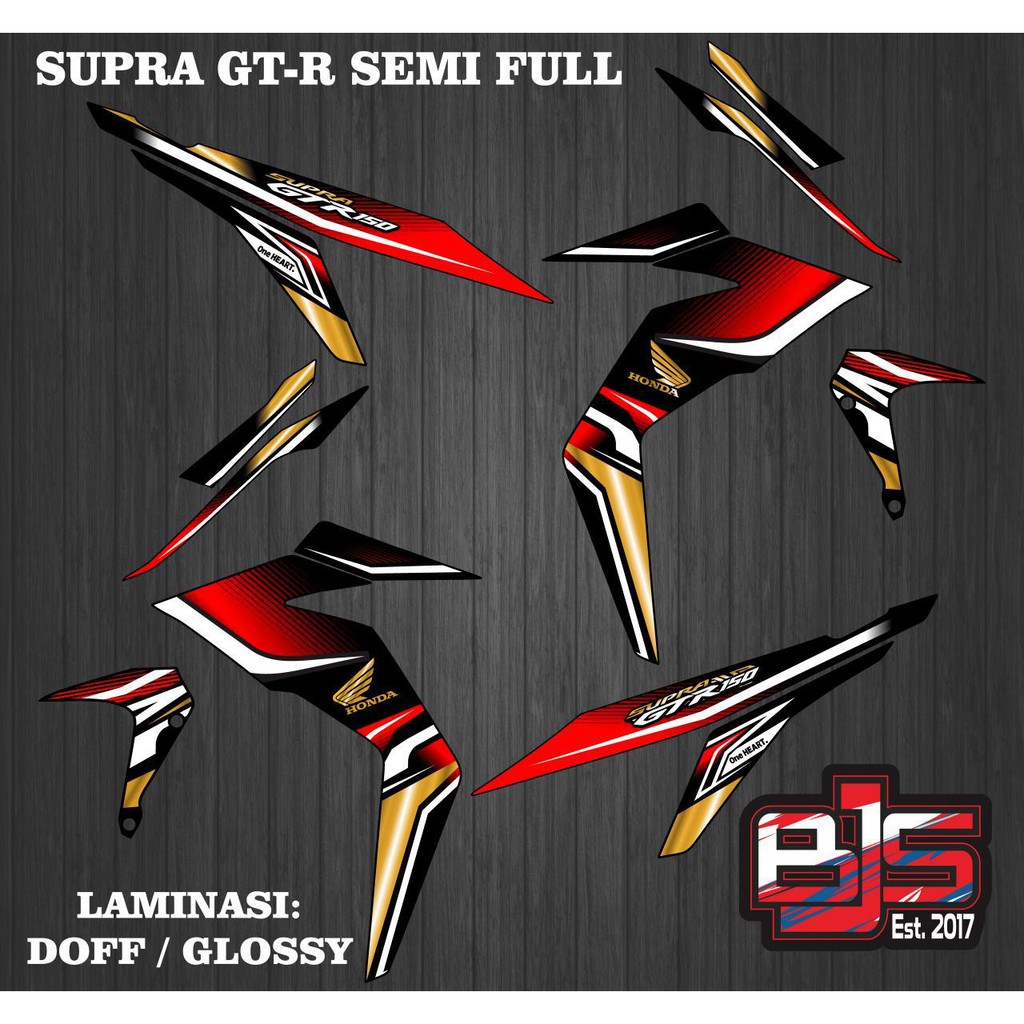 Jual Decal Stiker Striping Sticker Variasi Striping List Motor Supra Gt R Supra Gtr Semifull