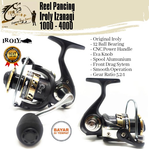 Reel Pancing Iroly Izanagi 1000-4000 (12+1Bearing) Power Handle