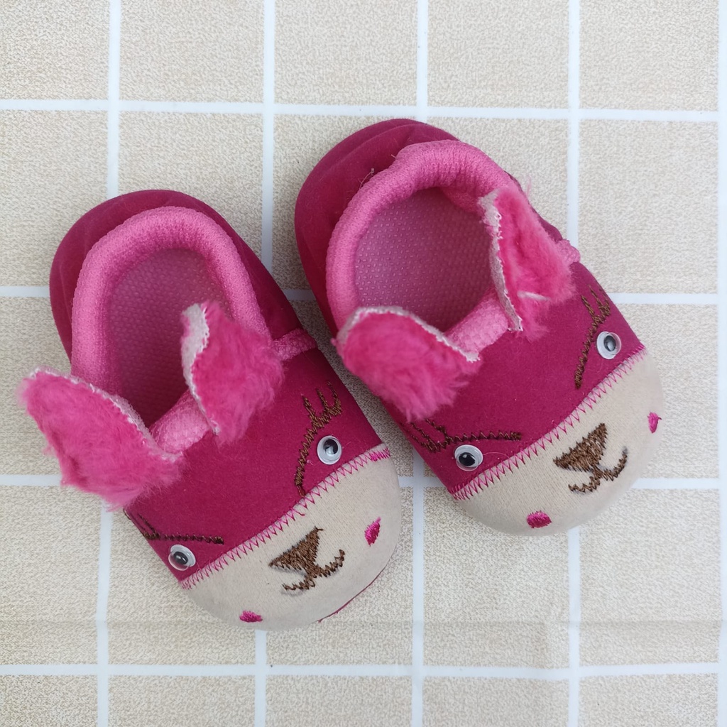 mandirishoestore-SEPATU PREWALKER KARET MOTIF HEWAN LUCU ANAK 0-12 BULAN FPY14