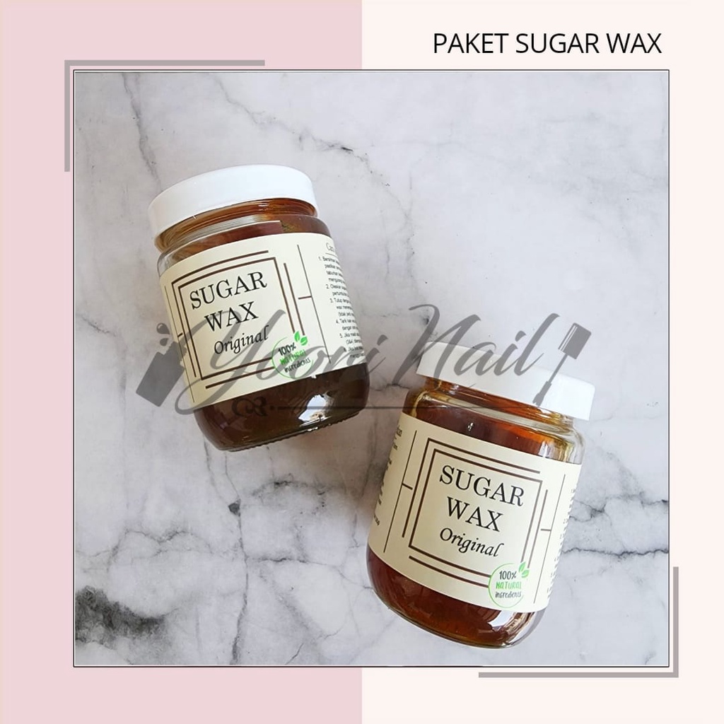 Paket lengkap sugar wax (250gr) free kain dan spatula cool sugar waxing dingin pencabut bulu wax