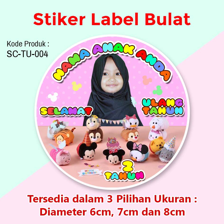 20+ Ide Stiker Ulang Tahun Anak Perempuan