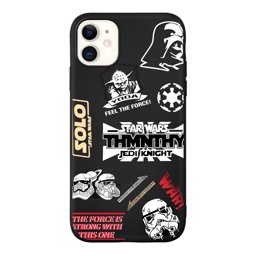 Treding Desing Cartoon Star Wars Pattern Matte Soft CASE IPhone 12 12Pro 12Promax 11 11Pro 11ProMax 6 6s 7 8 X XS XR XSMAX SE(2020)-3