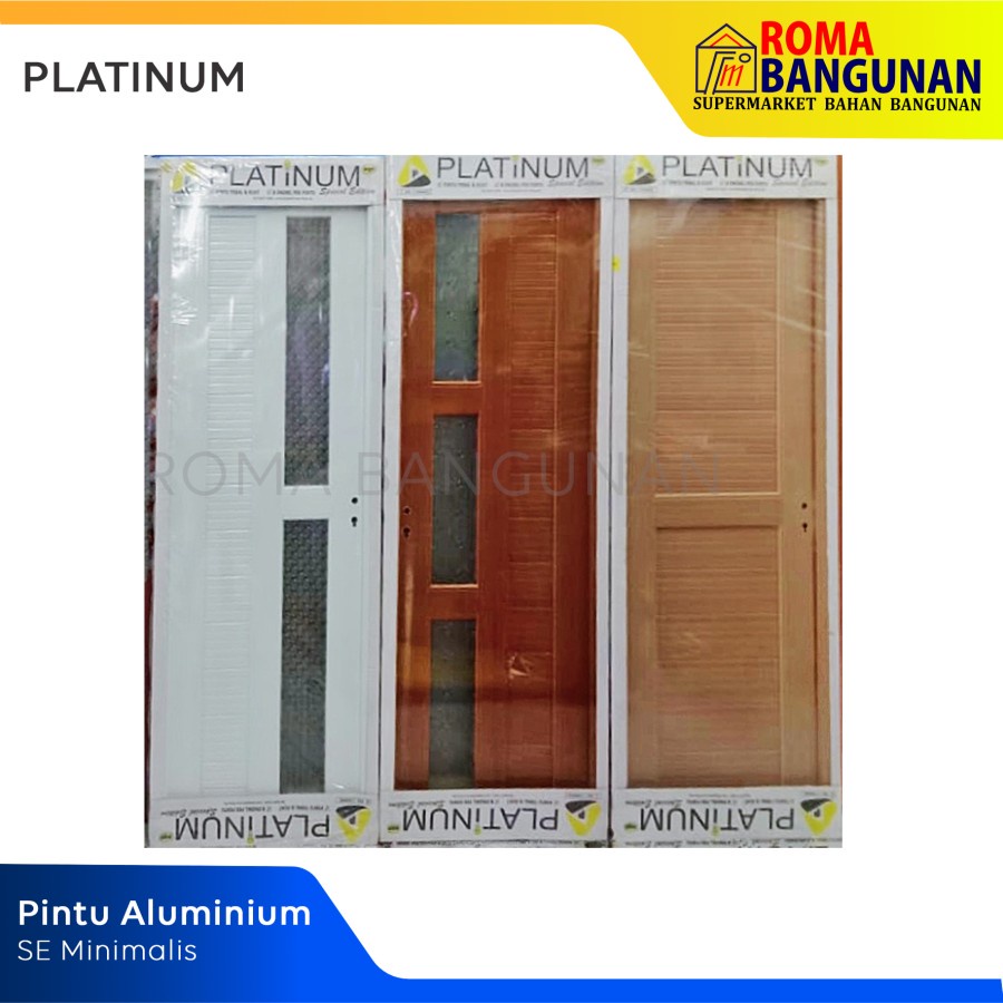 Platinum Pintu Kamar Mandi / Pintu Toilet PVC aluminium minimalis 70X200